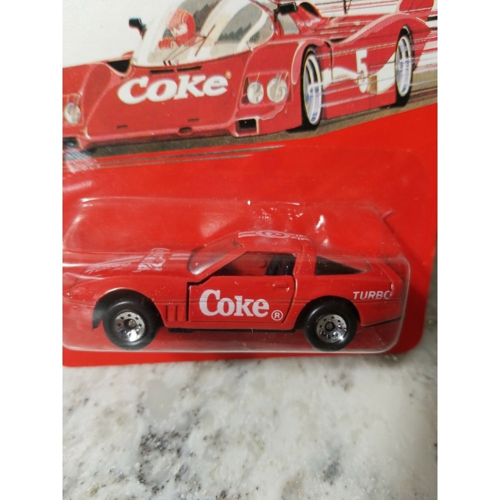 Vintage Coca-Cola Hartoy 1988‎ Die-Cast Metal Toy Vehicle Corvette Turbo Red NIP - Picture 3 of 10